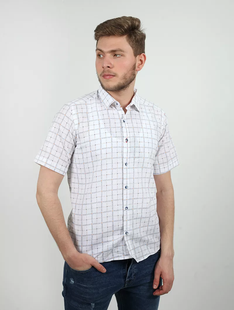 Chemise regular à carreaux